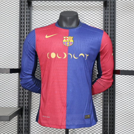 camisa barcelona 24/25 manga longa jogador