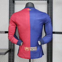 camisa barcelona 24/25 manga longa jogador