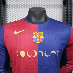 camisa barcelona 24/25 manga longa jogador
