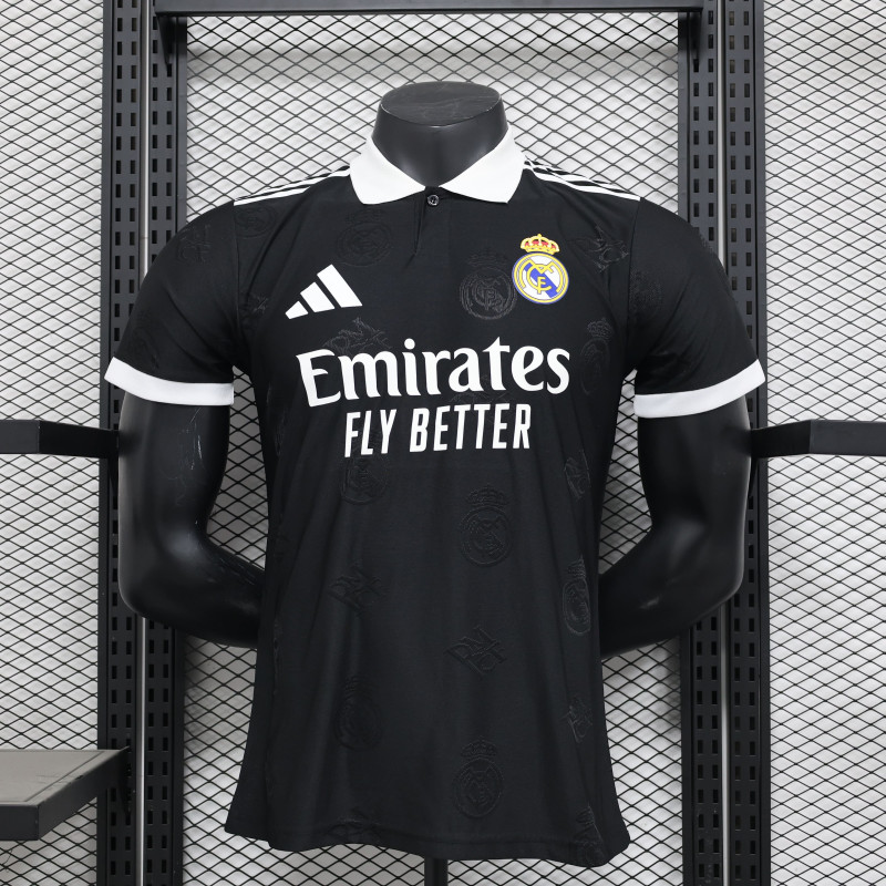 camisa 25/26 Real Madrid preta jogador
