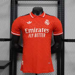 camisa 24/25 Player Real Madrid Special Edition vermelha