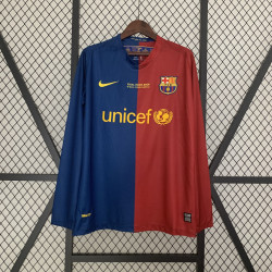camisa Retro manga longa Barcelona 08/09 Champions League