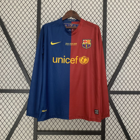 camisa Retro manga longa Barcelona 08/09 Champions League