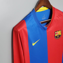 camisa Retro Barcelona 06/07 manga longa