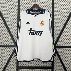 camisa Retro manga longa Real Madrid 00/01