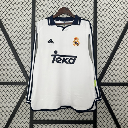 camisa Retro manga longa Real Madrid 00/01