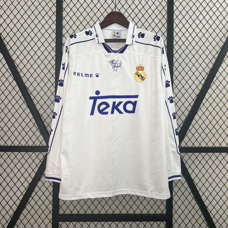camisa Retro manga longa Real Madrid 94/96