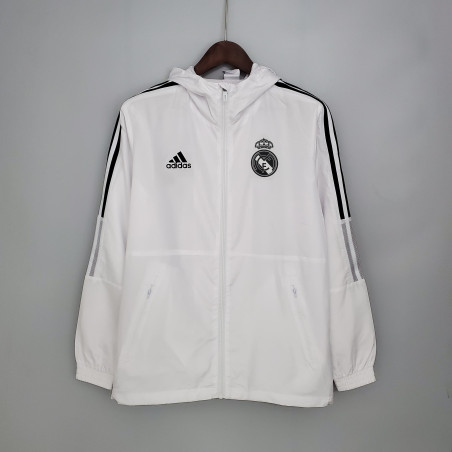 corta vento Real Madrid branco 21-22