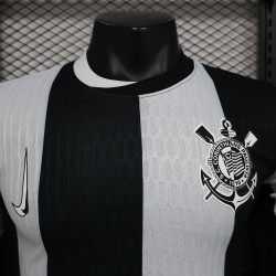 Camisa Corinthians 24-25 - Versão jogador Nike Masculina - Preta e Branca