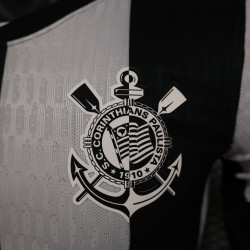 Camisa Corinthians 24-25 - Versão jogador Nike Masculina - Preta e Branca
