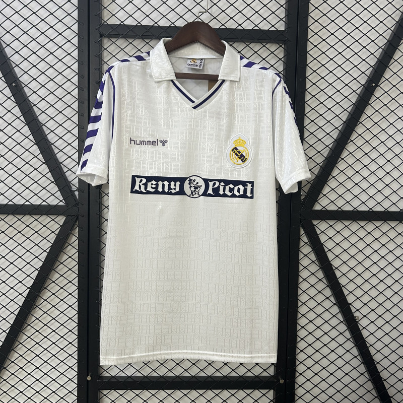 Camisa retrô Real Madrid 89-90