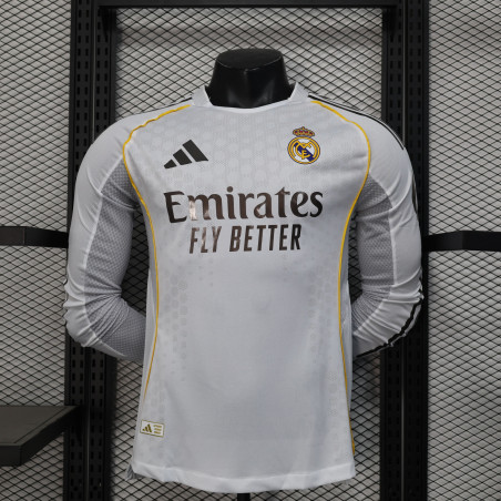Camisa Real Madrid 25-26 jogador manga longa